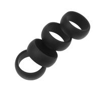 ELAYARD 4 Pièces Anneaux de Sport Silicone Flexibles pour Hommes Lot de Bagues Protectrices Antidérapantes Confortables et Résistantes pour Accessoires de Gym