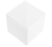 ELAYARD 4 pièces Capuchons Poteaux Clôture PVC Protection Plate Anti-saleté Installation sans Outil pour Terrasse Lampadaire Quais