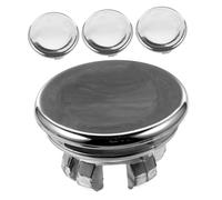 ELAYARD 4 pièces Couvercles de Trop-Plein Lavabo Abs Anneaux Doubles pour Évier Salle de Bain Protection Pratique et Décorative des Évacuation Installation Facile sans Rayures