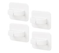 ELAYARD 4 pièces Crochets Muraux Multiples Supports Sans Percage pour Salle de Bain et Cuisine Accroche Spray Bouteille et Accessoires Rangement Pratique et Polyvalent