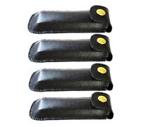 ELAYARD 4 pièces Étui Harmonica Cuir PU Imperméable Lot de Pochette de Transport Rigide pour Protection et Rangement Portable Couleur Aléatoire Couleur Aléatoire