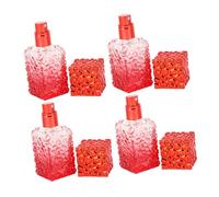 ELAYARD 4 Pièces Flacons Vaporisateurs Parfum Verre Flacon Rechargeable Élégant pour Voyage et Usage Cosmétique