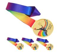 ELAYARD 4 Pièces Médaille d'or de Basket-Ball Médailles de Basket-Ball pour Enfant de Sport des Accessoire de fête Prix métal Alliage de Zinc