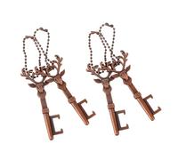 ELAYARD 4 Pièces Ouvre Bouteille Bière Décoratif Forme de Tête de Cerf Vintage Lot de Outil Ouverture Créatif pour Maison et de Noël
