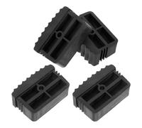 ELAYARD 4 Pièces Patins de Rechange Antidérapants Caoutchouc pour Échelle Lot de Protections Polyvalentes pour Marchepied Coussin Amortisseur Anti-vibration et Antidérapant pour Sols