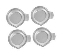 ELAYARD 4 pièces Plateaux de Pesée Électroniques Acier Inoxydable pour Bijoux et Laboratoire Bacs de Mesure Précise pour Gemmes Trays pour Balance de Cuisine et Échantillons de