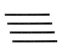 ELAYARD 4 Pièces Rails de Protection Skateboard Os de Support Résistants Antichoc avec Kit de Montage Accessoires pour Planches et Trottinettes Débutants Noir