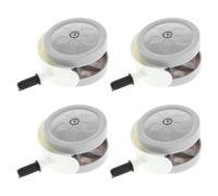 ELAYARD 4 Pièces Roulettes Silencieuses pour Trotteur Garçon Fille Roues Pivotantes Amovibles Plastique Résistant pour Marcheurs Activité Intérieur Extérieur