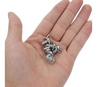 ELAYARD 40 Ensemble Vis de Fixation avec Rondelle Carrée Lot de Nickelées pour Bornier et Interrupteurs Installation Facile pour Équipements Électriques et Automobiles