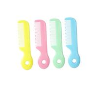 ELAYARD 4Pièces Peigne de Soins pour Garçon Fille Peigne à Dents Rondes pour Massage de Peignes Bleu Rose Vert et Jaune Outil de Toilettage Sécurisé