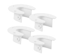 ELAYARD 4pièces Support pour Tringle à Rideau Inoxydable Support Robuste pour Tige De Penderie Et Rideaux pour Salle De Bain Et Dressing