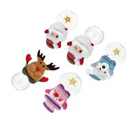 ELAYARD 5 Pièces Boîte de Rangement Bonbons Noël Pots Bonbons Forme Ronde et Cœur Décoration Festive pour Table et Fête Stockage Friandises Biscuits Sucettes