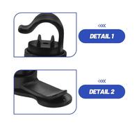 ELAYARD 5 Pièces Clip Magnétique pour Tuyau Hydratation Serrage Automatique Support Léger pour Tube de Vessie Eau Compatible avec Sac à Dos de Cyclisme et Randonnée Gestion Sécurisée du