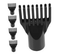 ELAYARD 5 pièces Embouts Sèche-cheveux pour Animaux Buse Peigne Abs Noire Sèche-cheveux Animalier Accessoire Remplacement Séchage Précis pour Toilettage Professionnel et Personnel