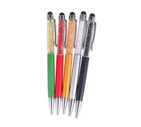 ELAYARD 5 pièces Stylos Capacitatifs Multifonctions avec Cristaux Décoratifs Stylets Tactiles Portables pour Écrans Tactiles et Smartphones Stylo Bille Noir avec Clip Navigation Fluide et