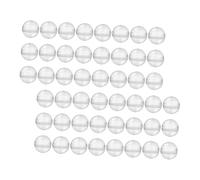 ELAYARD 50 pièces Capsules Rondes Transparentes Réutilisables pour Distributeur Automatique Jouets Mini Contenants Ronds Vides pour Stockage et Présentation de Perles et Collections