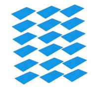 ELAYARD 50 Pièces Cartes de Visite Métalliques Vierge Aluminium Bleu Surface Lisse et Résistante Aux Rayures pour Marquage Laser et Impression Professionnelle