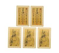 ELAYARD 5pcs Cartes Amulettes Tai Sui Feng Shui Traditionnelles Décorations Compactes et Légères pour Protection et Chance