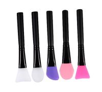 ELAYARD 5pièces Pinceaux Silicone Pour Masque Facial Set De Brossettes Ergonomiques Et Pour Application De Soins De Pour Visage Zones Délicates