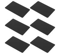 ELAYARD 6 Pièces Cartes de Visite Aluminium Vierges Mat Noires Plaques Alliage pour Gravure Laser Personnalisables Bureau et Usage Professionnel