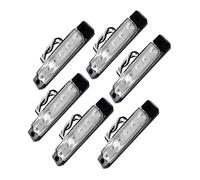 ELAYARD 6 pièces Feux de Navigation LED Étanches pour Bateau et Kayak Lumières Intérieures Abs Sécurise la Visibilité Dénergie Installation Facile