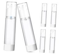 ELAYARD 6 pièces Flacons de Voyage Réutilisable Bouteilles Spray Pulvérisateur Fines Brumes et Lotion Transparentes pour Cosmétiques Toiletries Makeup