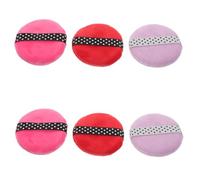 ELAYARD 6 Pièces Large Soft Makeup Powder Puff Set Extra Soft Round Sponges For Foundation Blending And Loose Setting Powder Reusable And Washable Cosmetic Applicators For Home