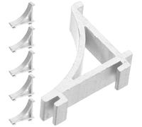 ELAYARD 6 Pièces Lot de Clips de Fixation Alliage Aluminium pour Étagères de Réfrigérateur et Congélateur Support Robuste et Capacité de Charge Élevée de Rechange pour Étagères Métalliques
