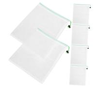 ELAYARD 6 Pièces Lot de Filet Réutilisables Pochettes Maille Respirante avec Cordon de Serrage pour Fruits et Légumes Sacs et Pliables pour Stockage et Portable