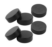 ELAYARD 6 pièces Lot de Palets Entraînement Hockey Mousse PU Légers Haute Résistance pour Pratique et Jeu Équipements Sportifs pour Garçon Fille et Adultes