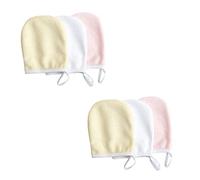 ELAYARD 6 pièces Microfiber Facial Cleansing Pads Réutilisables et Lavables pour Femmes Lot de Lingettes Confortables pour Nettoyage et Démaquillage Portable et Couleur Aléatoire