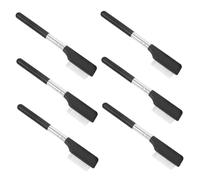 ELAYARD 6 pièces Peigne à Cils Acier Inoxydable Outil de Maquillage pour Cils et Sourcils Dents Fines pour Éliminer de Mascara Réutilisable et Facile à Nettoyer