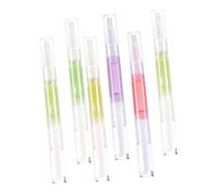 ELAYARD 6 pièces Stylo à Huile pour Cuticules Soin et Réparateur pour Ongles Secs et Cassants Hydratant et Adoucissant Format Compact Facile à Transporter