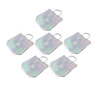 ELAYARD 6pièces Grand Fourre-Tout Réutilisable avec Poignée Sacs Cadeaux De Courses Emballage Cadeau De Rangement Portables