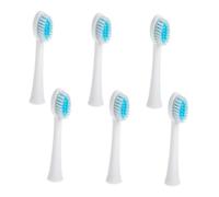 ELAYARD 6pièces Têtes De Brosse à Dents Électrique Accessoires De Remplacement Compatibles Pour x q q x Nettoyage Doux Dents Et Gencives Conception Avec Soies Arrondies Pour Atteindre