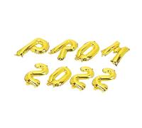 ELAYARD 8 Pièces Kit de Ballons pour Décoration de Fête de Remise des Diplômes Lettres et Chiffres Dorés pour de Graduation et Ornements Suspendus