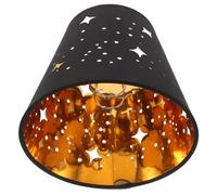 ELAYARD Abat-jour à Clip Étoiles Décoratif Abat-jour Noir Creux pour Lampe Murale Table Ombres Douces et Ambiance Romantique