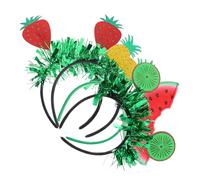 ELAYARD Accessoires Cheveux Bandeaux Fruités Pailletés Lot de 4 pour Adolescentes Légers et Polyvalents Adaptés aux Costumes Hawaïens Festivals et Anniversaires