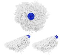 ELAYARD Accessoires de Recharge pour Balai à Franges en Coton Absorbant, Lot de 3 Têtes Remplaçables Résistantes et Lavables pour Nettoyage
