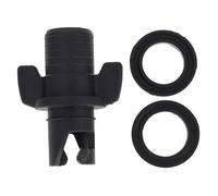 ELAYARD Adaptateur Valve Kayak Gonflable Plastique Noir Connecteur de Tuyau pour Pompe à Pied ou Électrique Accessoire de Remplacement pour Bateaux Pneumatiques Canoës et Paddle Boards