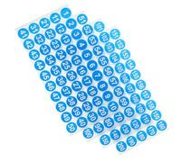 ELAYARD Autocollants Numérotés Auto-Adhésifs Étanches, Lot 8 Feuilles 1-200, Stickers Ronds Bleus pour Inventaire et Classement, Utilisation Professionnelle ou Scolaire