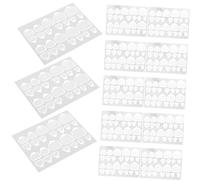 ELAYARD Autocollants Pour Ongles Invisibles Double Face 20 Pièces Colle à Ongles Pour Gros Orteil Transparent Étanche Pastilles Adhésives Pressés Usage Professionnel Et Domestique