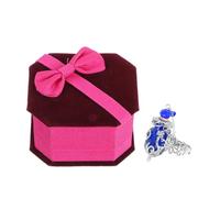 ELAYARD Bague Aromatique En Alliage Plaqué Bleu, Bague Petite Décoration Bouteille D’huile Essentielle, Accessoire Pour Femmes, Fêtes Et Usage Quotidien (taille Unique