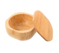 ELAYARD Bamboo Seasoning Box With Lid Compact Salt Container For Kitchen Supplies Preserves Freshness Of Sugar Pepper Spices Closure