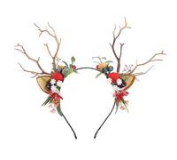 ELAYARD Bandeau Cornes de Cerf Simulées et Confortable pour Fête Noël Coiffure Délicate et Respirante Accessoire de Tête Festif pour Cosplay et Soirées