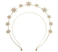 ELAYARD Bandeau Étoile à Six Branches Doré Double Couche pour Femmes, Accessoire de Costume de Mariée, Coiffe Bohème Élégante pour Fêtes et Séances Photo