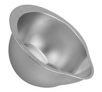 ELAYARD Bassine Acier Inoxydable avec Tamis Fin Rinceur Riz Polyvalent pour Fruits Légumes Panier-filtre Stable et Pratique Ustensile Cuisine Inox Compact pour Lavage et Égouttage