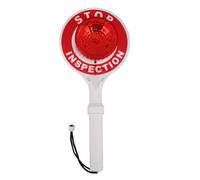 ELAYARD Bâton Lumineux D'arrêt Portatif à LED 40,6 X 17,8 Cm, Signal de Circulation à Piles Double Face, Panneau D'arrêt Clignotant Étanche pour Routière, Stationnement et Situations