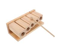 ELAYARD Bloc Percussion Bois Tons Instrument Musical Garçon Fille Éducatif pour Yoga Méditation Préscolaire avec Maillet Ergonomique Bois