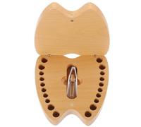 ELAYARD Boîte à Dents de Lait Bois pour Garçon et Fille Boîte Souvenir pour Dents de Lait Coffret de Rangement pour Souvenirs Enfance Petite Souris Collection Dentaire Garçon Fille